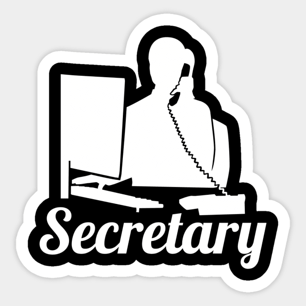 Secretary Sticker by Designzz